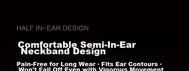 IKF W1S Neckband Bluetooth Earphones, Semi-In Wireless Sports Headphones, Low Latency, High Sound Quality, Long Battery Life, Waterproof And Sweat-Resistant, Suitable for Phones And Computers, Sky Blue 37