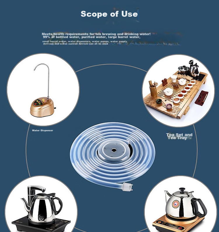 Baijie Silicone Water Inlet Tube Tea Water Pipe Water Dispenser Pump Food Grade Silicone Hose Pump Tube Bottled Water Soft Tube 12