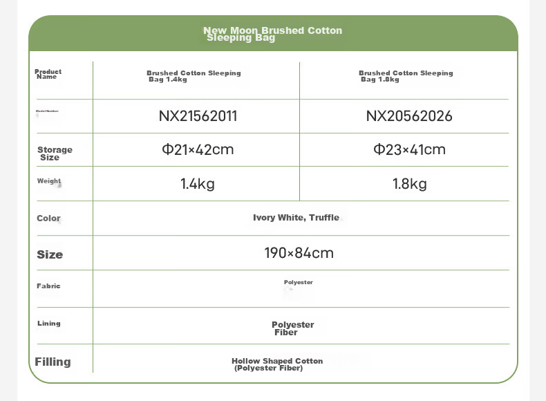 MOBIGARDEN Sleeping Bag, Outdoor Camping Double-Person Brushed Cotton Warm Envelope Sleeping Bag New Moon 3.2 NX20562027, Truffle Color 20