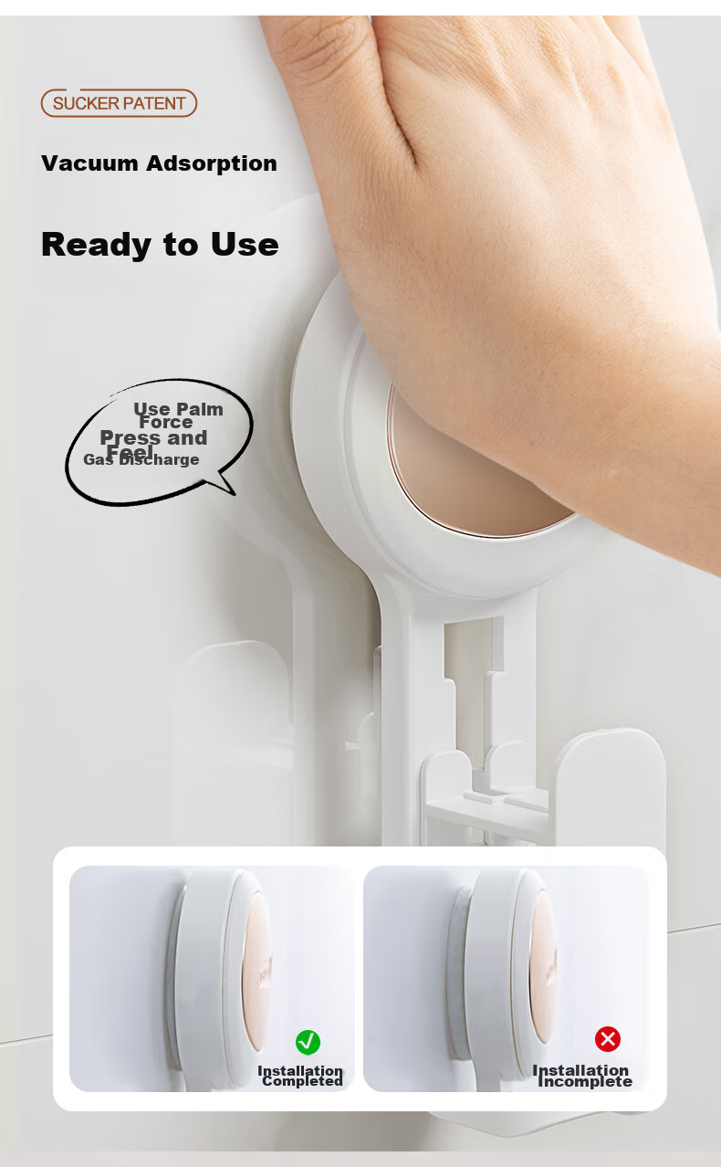 Taili Face Basin Hook, Bathroom Storage Rack, Baby Bathtub Suction Cup Wall-Mounted Basin Holder, Adjustable Spacing, 1 Piece 3