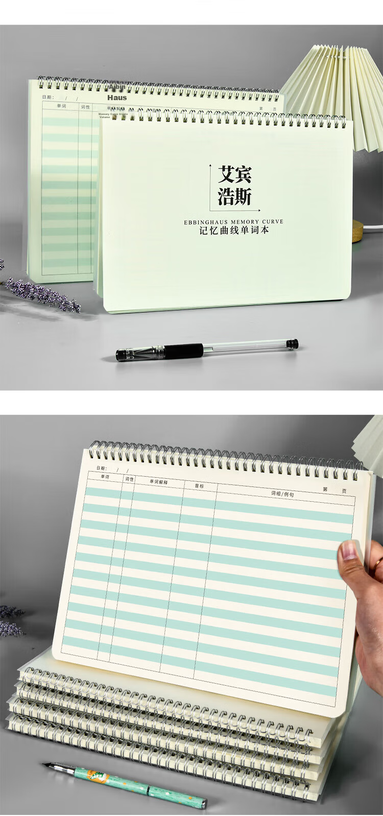 Weikeduoli A4 English Vocabulary Dictation Notebook, Ebbinghaus Method French Korean Word Memorization Tool, High School And Graduate Exam Vocabulary Book, Portable Notebook with 50 Sheets [Lowest Price Online] 17