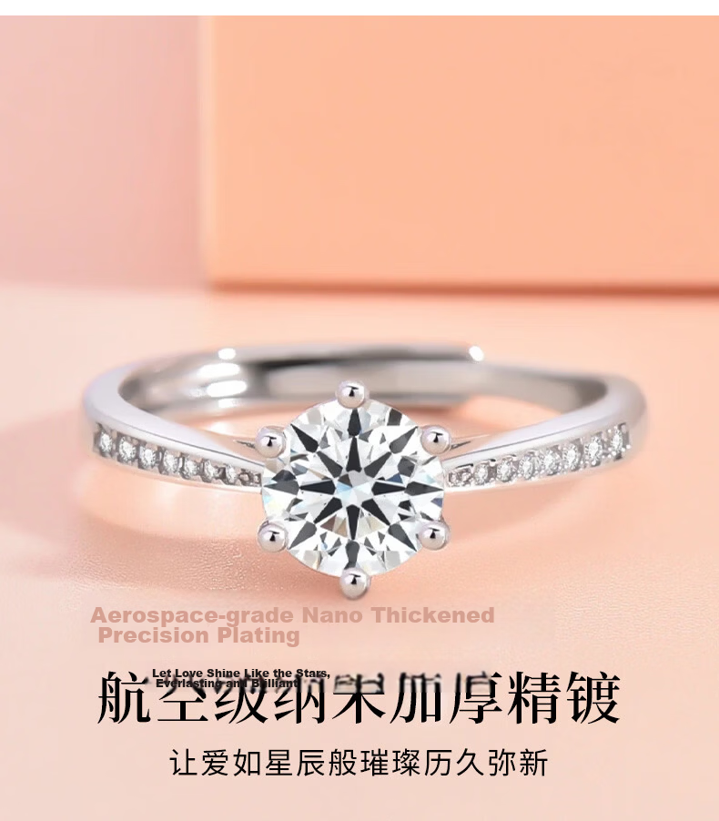 Kovni Moissanite Ring for Women 2026 New Anti-Allergy Fade-Resistant Lightweight Luxury Birthday Gift for Girlfriend 12