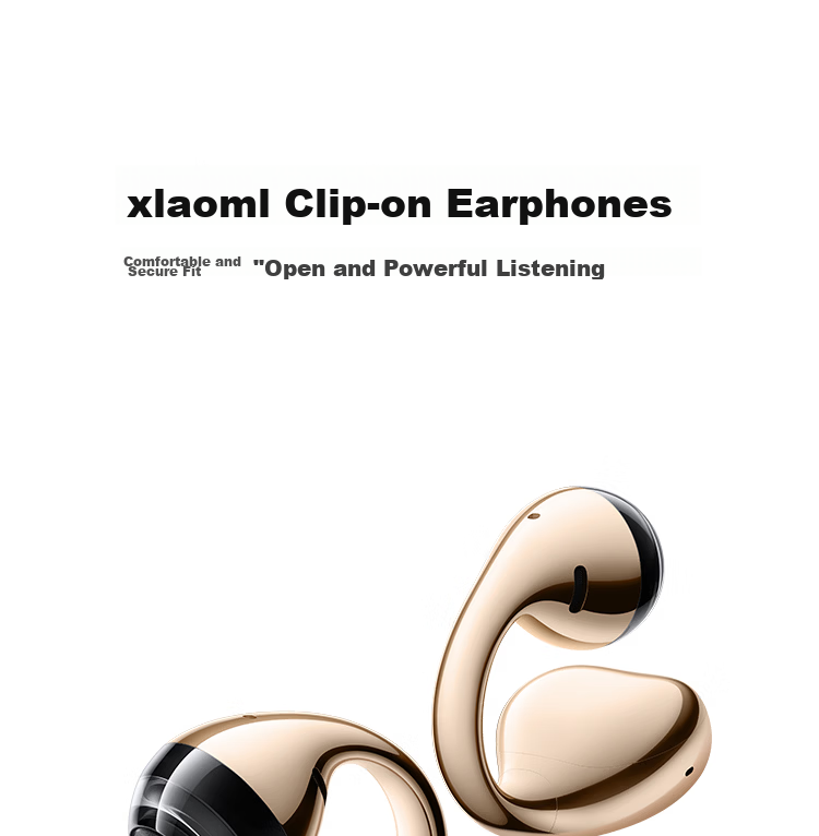 MI Xiaomi Clip-On Bluetooth Wireless Earphones Comfortable and Secure Fit Recommended by Lei Jun Compatible with Apple and Android Phones 1