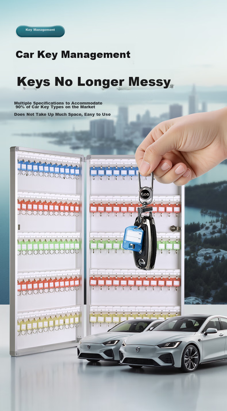Jinlongxing 32-Slot Wall-Mounted Key Storage Box with Lock, Aluminum Alloy Key Cabinet Organizer, Includes Key Tags, A7032 Office Supplies Invoice 2