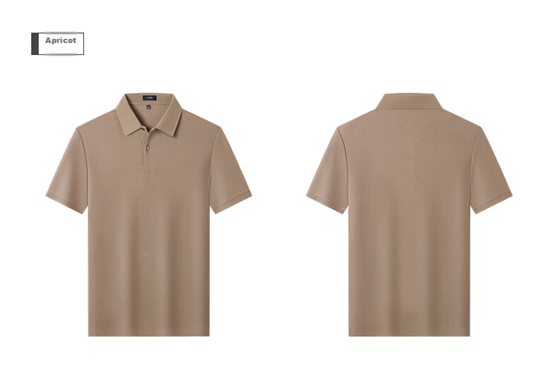 FIRS 100% Cotton Mercerized Summer Short Sleeve Polo Shirt 2026 New Men's T-Shirt High-End Top 22