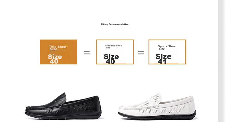 LAORENTOU Men's Leather Shoes, Business Casual Shoes, Top-Grain Cowhide Slip-Ons, Wear-Resistant Breathable Sandals, Men's Hollow Breathable Shoes, Perforated Shoes LL13190 Black 44 5