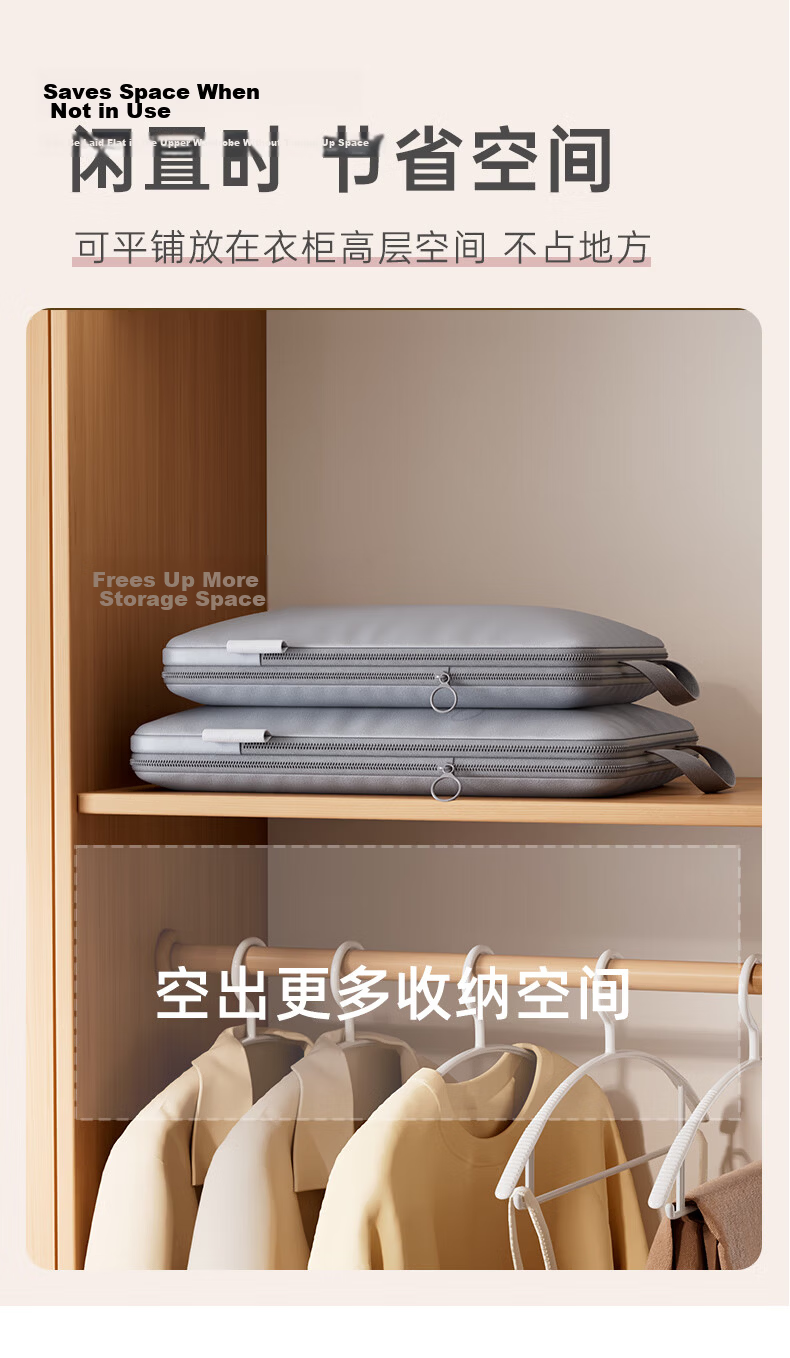 Bonnie Home Portable Travel Storage Bag Clothes Compression Organizer Luggage Organizer Underwear Clothing Packing Bag 11