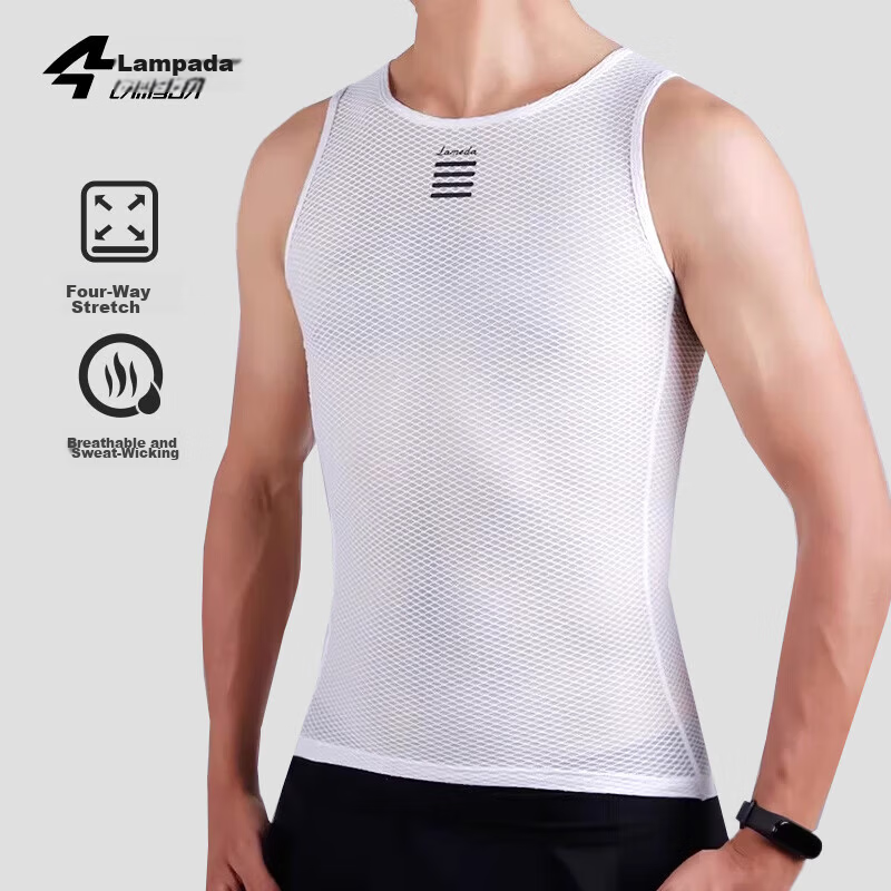 LAMEDA Moisture-Wicking Cycling Vest Sweat-Absorbing Base Layer Shirt for Men Road Mountain Bike XL/2XL