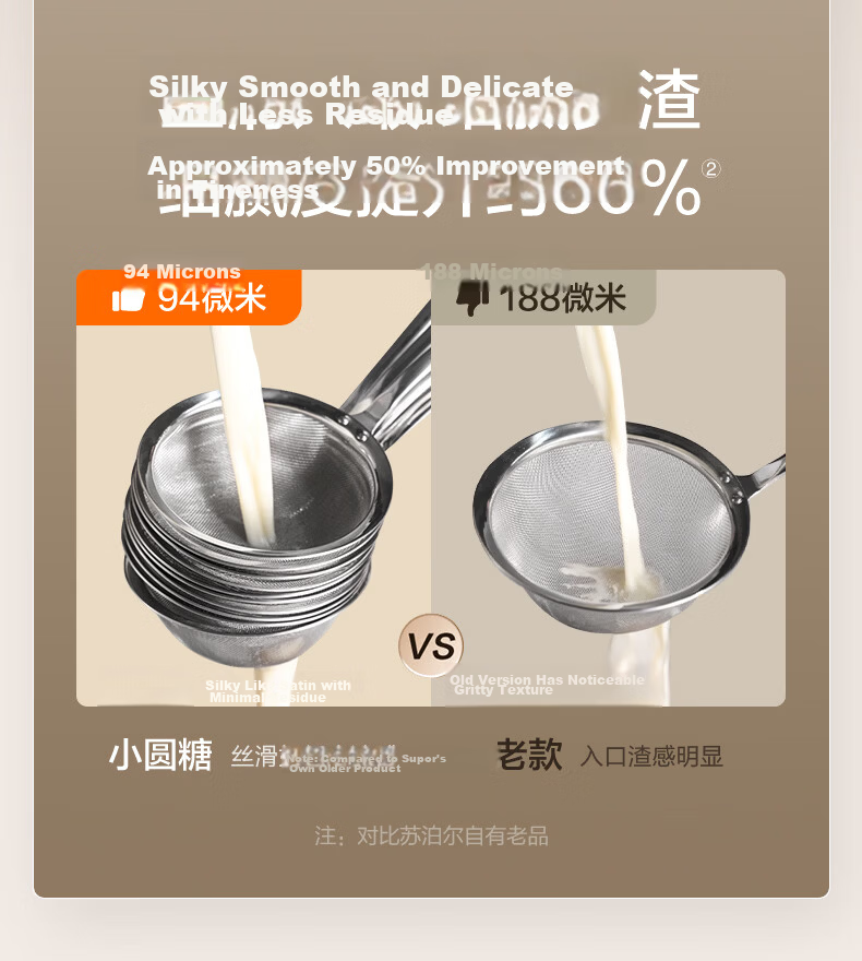 SUPOR New 0-Coating Small Cube Blender Household Fully Automatic Multifunctional Baby Food Processor 1.75L Variable Frequency Quiet Juicer Soy Milk Maker SPX932R 4
