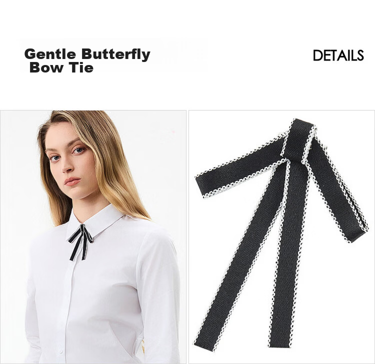 G2000 Women's 2026 Spring Summer Wrinkle-Resistant Non-Iron Long Sleeve Shirt with Bow Tie, Mall Edition 8