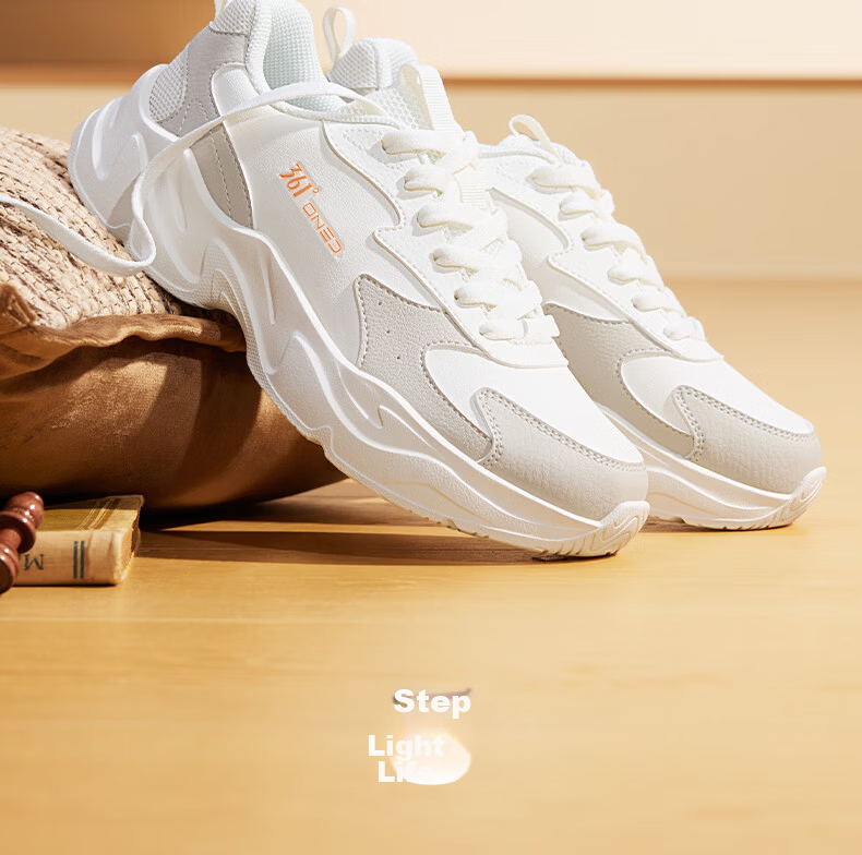 361° Yunjuan Women's Sports Casual Shoes Autumn New Lightweight Dad Shoes Commuting Non-slip 682636704-3 30