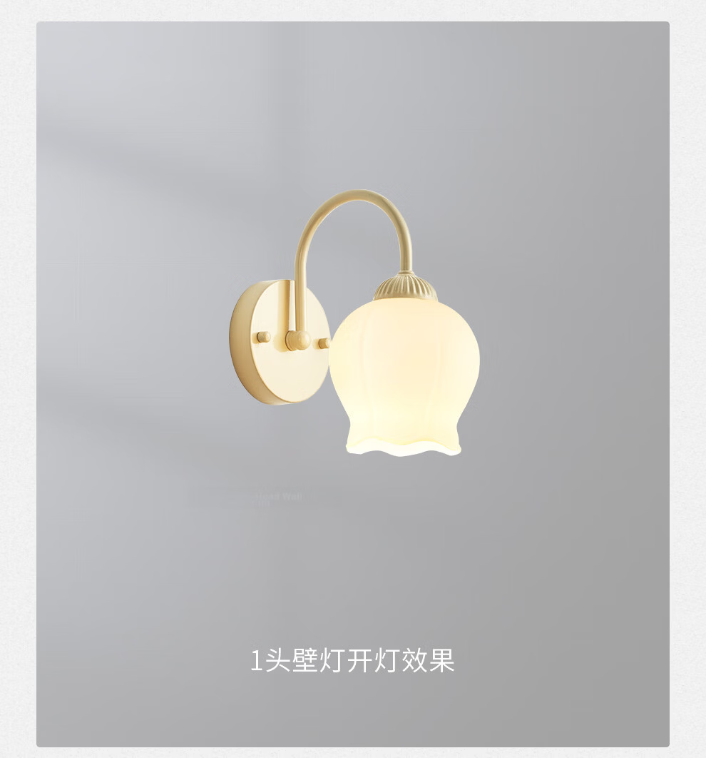 NVC LED Wall Lamp Nordic Minimalist Gold 12W for Dining Room Bedroom Corridor Cloakroom Bedside Light 10