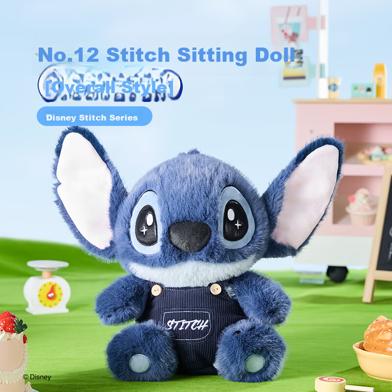 MINISO Disney Stitch Plush Doll Large Stuffed Toy Birthday Gift for Girls Children Sleep Companion Official Licensed