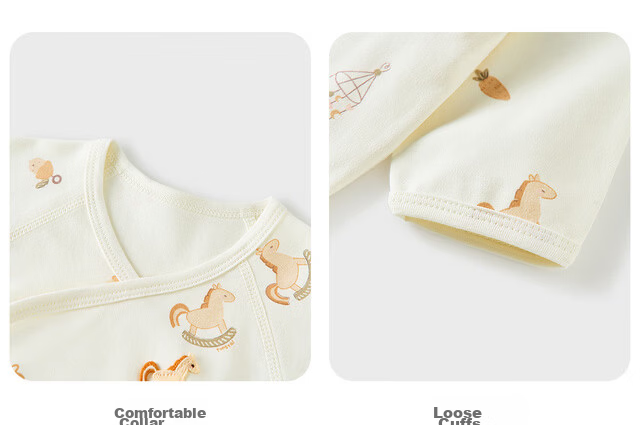 TONGTAI Baby Kimono Set, Spring And Autumn Pure Cotton Newborn Clothes, Infant Monk Robe, Full Moon Outfit, Blue, 59cm 11