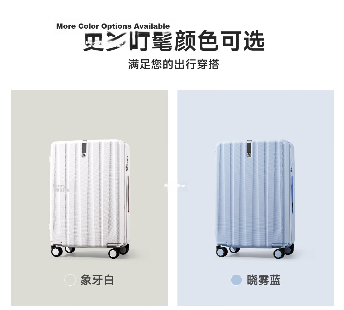 Hanke Luggage Trolley Travel Suitcase Large Capacity Unisex Student Password Lock 29-inch Eco-friendly Gray 6th Generation Upgrade 36