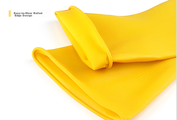 Ams Thick Cowhide Latex Gloves, 10 Pairs, Size M, Protective Rubber, Acid And Alkali Resistant, Oil And Water Proof, Wear-Resistant, Industrial Cleaning Work Hygiene Sanitation Protective Non-Slip Special Gloves A538 23