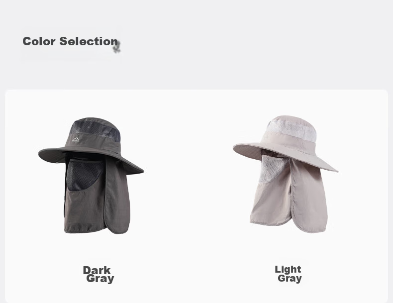 MISSION UV Sun Protection Hat for Men, Sunshade Fishing Bucket Hat, Mountaineering Outdoor Summer UV Protection Cap with Face Mask 10