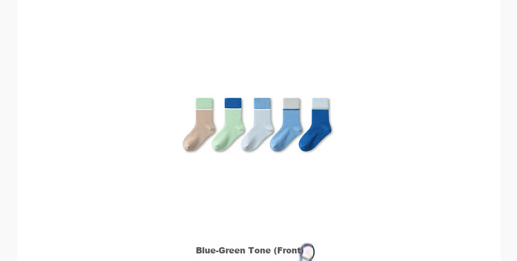 Balabala Kids Socks Summer Mesh Breathable Boys Girls Short Socks Soft Cotton Elastic Comfortable 5 Pairs Pack 23