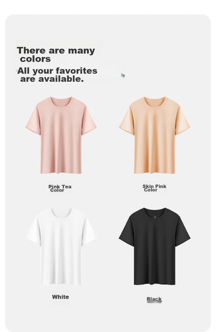 MiiOW Women's T-Shirt, Summer Lightweight Cotton Modal Cool-Feeling Short-Sleeve Round Neck Casual Versatile Undershirt 10