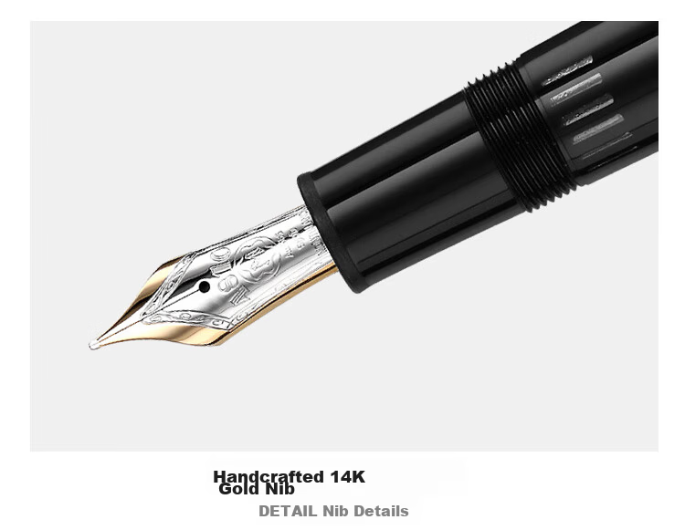 MONTBLANC Meisterstück 146 Platinum-Plated Fountain Pen F Nib 2850/132442 [Gift] 8