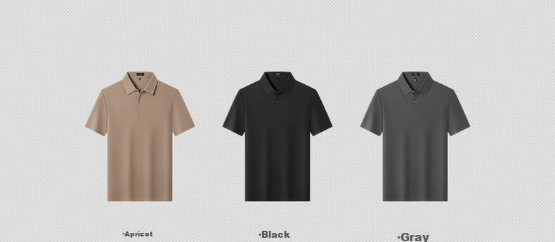 FIRS 100% Cotton Mercerized Summer Short Sleeve Polo Shirt 2026 New Men's T-Shirt High-End Top 3