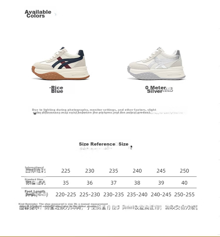 ZHR ZEZ Thick Sole 7cm Height Increasing Dad Sneakers Women 2026 New Versatile Sports Shoes KS262 Light Blue Size 38 10
