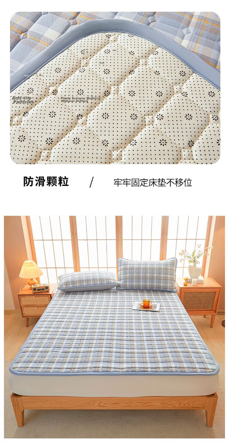 Wuyinliangpin Class A Xinjiang Cotton Mattress, Antibacterial Bed Cover, Foldable, Double Bed for Home Use, 1.8*2 Meters 12