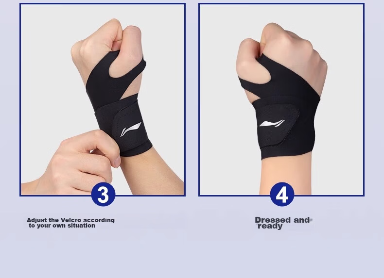 Li-Ning Wrist Guard, Fitness Strain Prevention, Thin Sports Wrist Support for Badminton And Volleyball, Tendonitis Protection, Bench Press Compression Brace 29