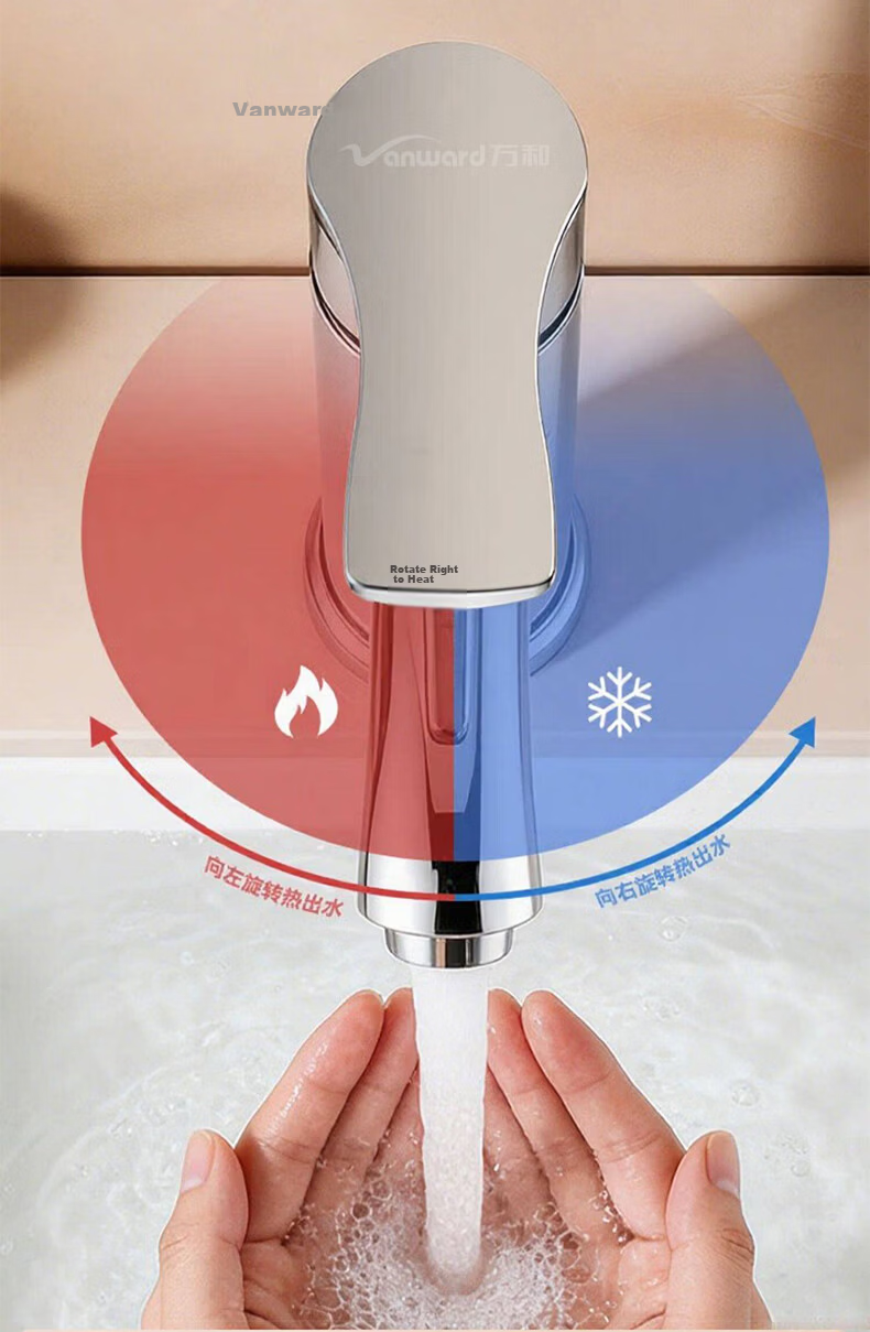 Vanward Basin Faucet Bathroom Sink Washbasin Faucet Bathroom Cabinet Countertop Hot and Cold Dual Control Faucet M16 10