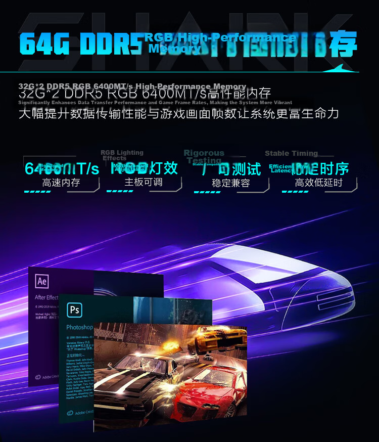 ThundeRobot Black Knight Shark Gaming Desktop Computer (I7-14700F, 32GB DDR5, RTX5070, 1TB, 360mm AIO Liquid Cooler with Side Panel Window) 21