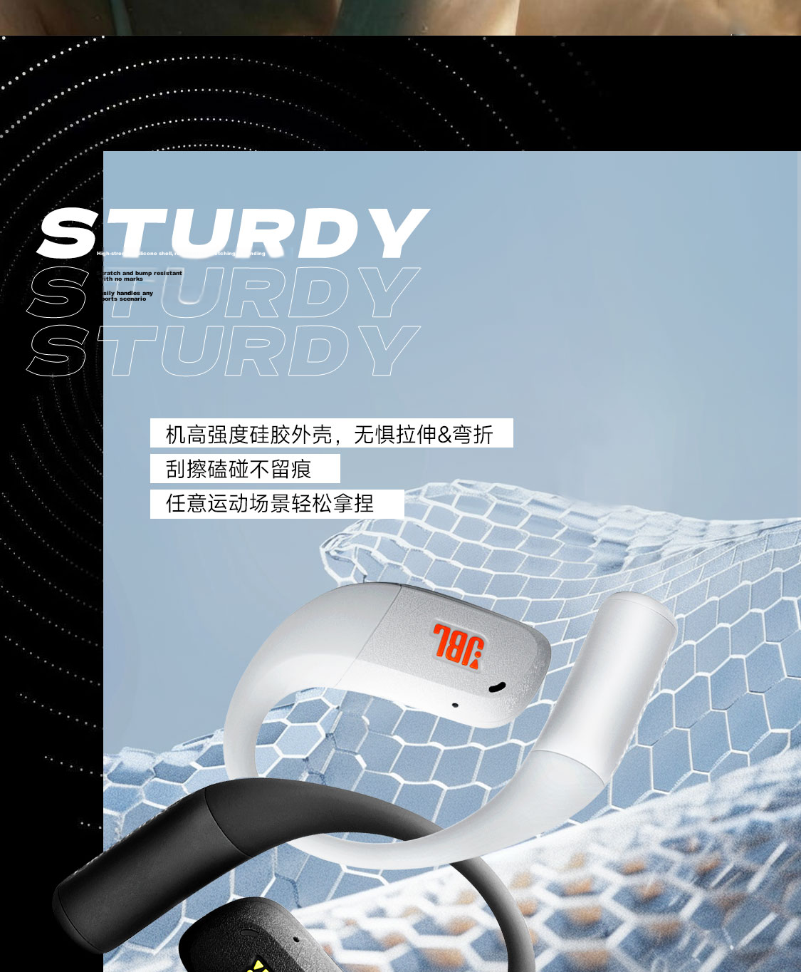 JBL ZONE Wang Chuqin Edition Wireless Open-Ear Bluetooth Earphones Ear-Hook Style Apple Earphones Back-to-School Gift Canyon Green 7