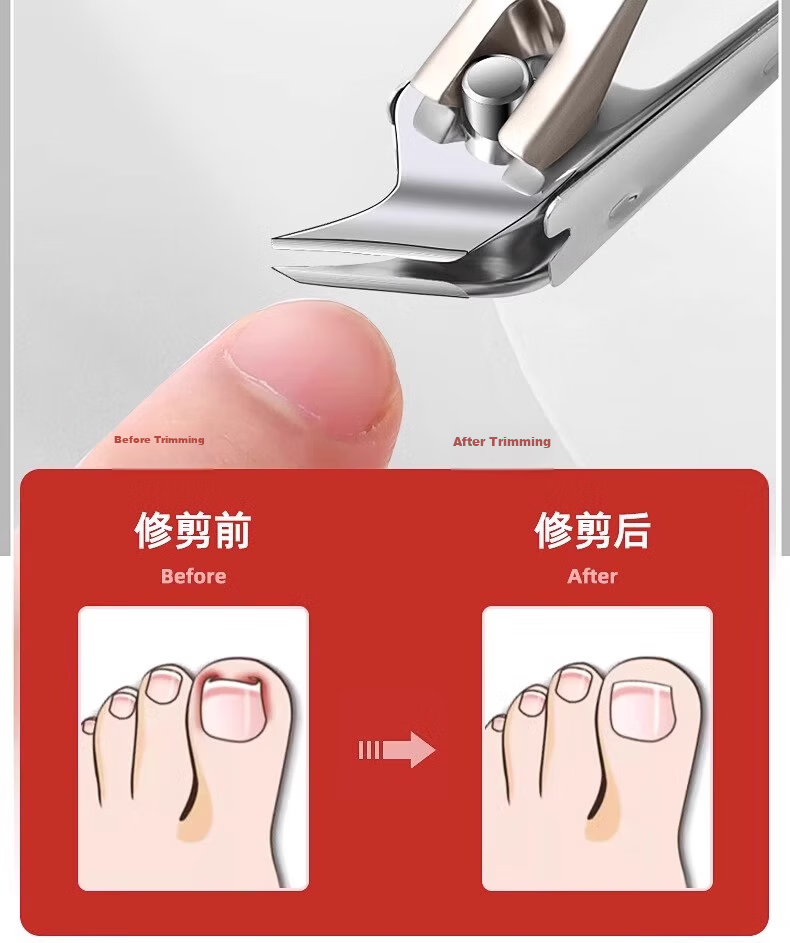 Jinjia German Craft Ingrown Toenail Scissors Original Slant Nail Clippers 2-Piece Household Eagle Beak Podiatry Tool Inflammation Treatment 11