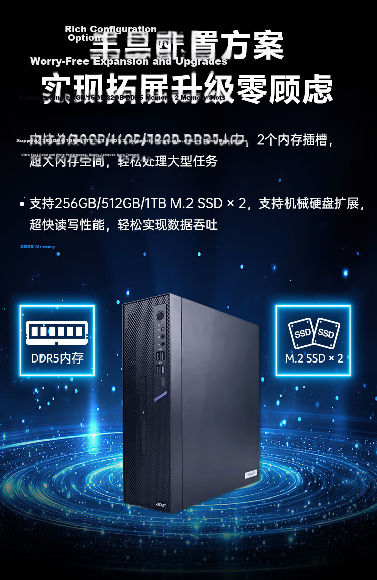 Acer Veriton B433 Business Desktop Computer (14th Gen i7-14650HX, 16GB RAM, 1TB SSD, 23.8-inch) 4