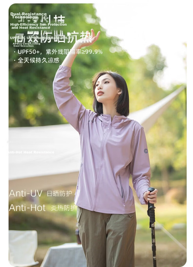 AEMAPE Ice Silk UPF50+ Women's Summer Sun Protection Jacket Breathable UV Protection Lightweight Quick-Dry Sunscreen Coat 2026 New Model 2
