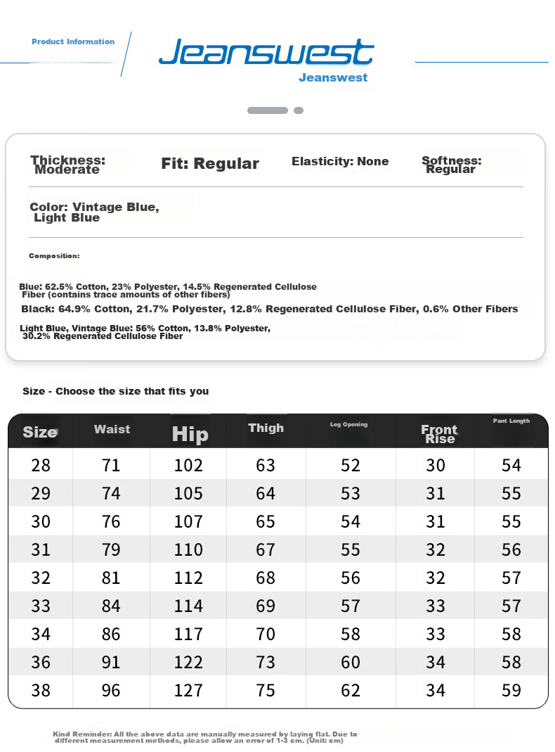 Jeanswest Men's Denim Shorts 2026 Summer Thin Starry Pattern Loose American Style Five-Point Mid-Length Shorts Light Blue 30 6
