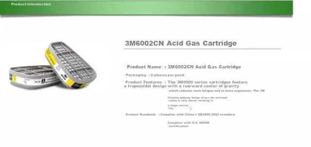 3M Gas Mask Accessory 6003CN Organic Vapor Cartridge, 2 Pack 4