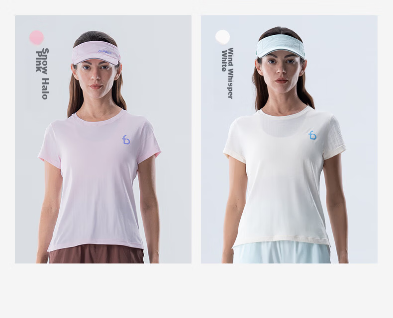 FlipBelt Training Short-Sleeve Shirt | Women's Summer Round Neck Quick-Dry Antibacterial Breathable Silver Ion T-Shirt Sports Running Top 12