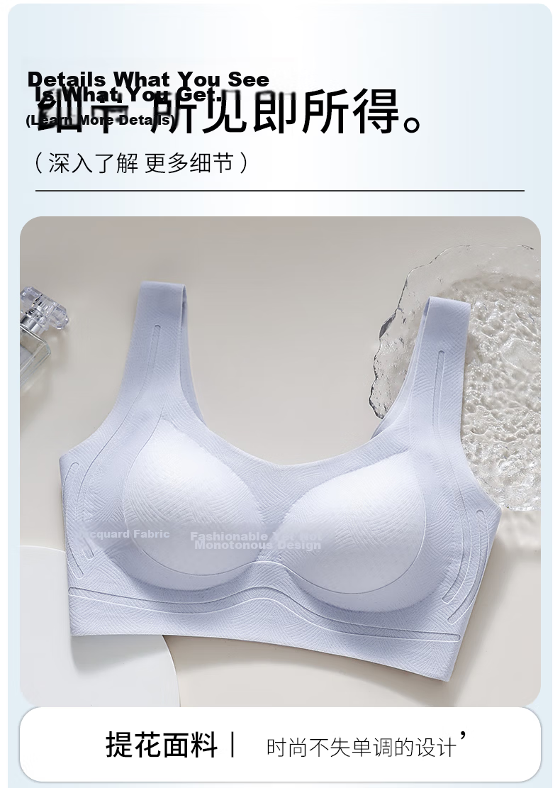 GUJIN High School Girls Youth Development Sports Shockproof Vest Bra Breathable Anti-Sagging Bra 15