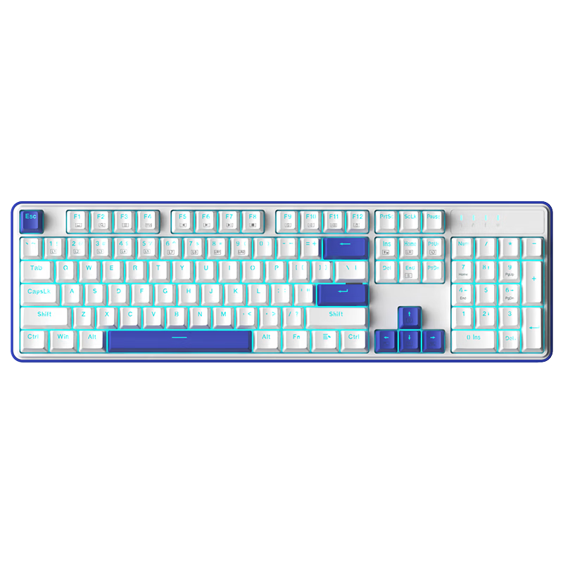 REDRAGON KS104-B Mechanical Wired Keyboard Office Wired Computer Keyboard New Year Gift Black White Blue Switch