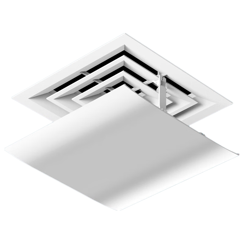 XIAO HUANG HOU Central Air Conditioner Wind Deflector Office Air Duct Ceiling Square Air Outlet Guide Plate Anti-Direct Blow Cover Shield