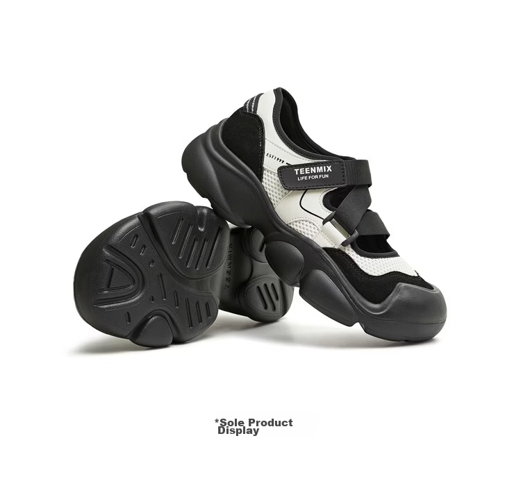 TEENMIX Hou Minghao Recommended Sports Mary Jane Shoes, Thick-Soled Height-Increasing Women's Flats, Blue-New Style, Size 36 6