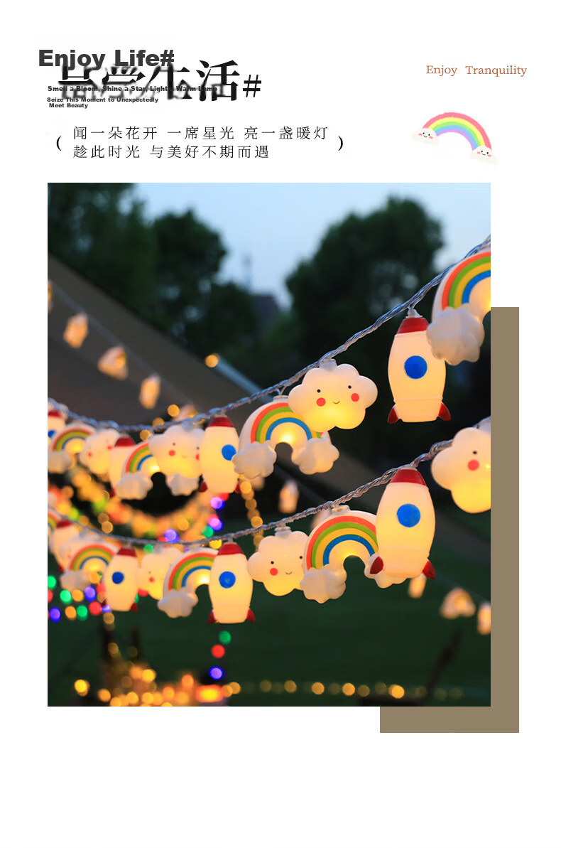 Modouyu Starry Sky String Lights, 3 Meters, 20 LED Lights, Camping Atmosphere Lights, Valentine's Day Confession, Proposal, Birthday Room Decoratio 3