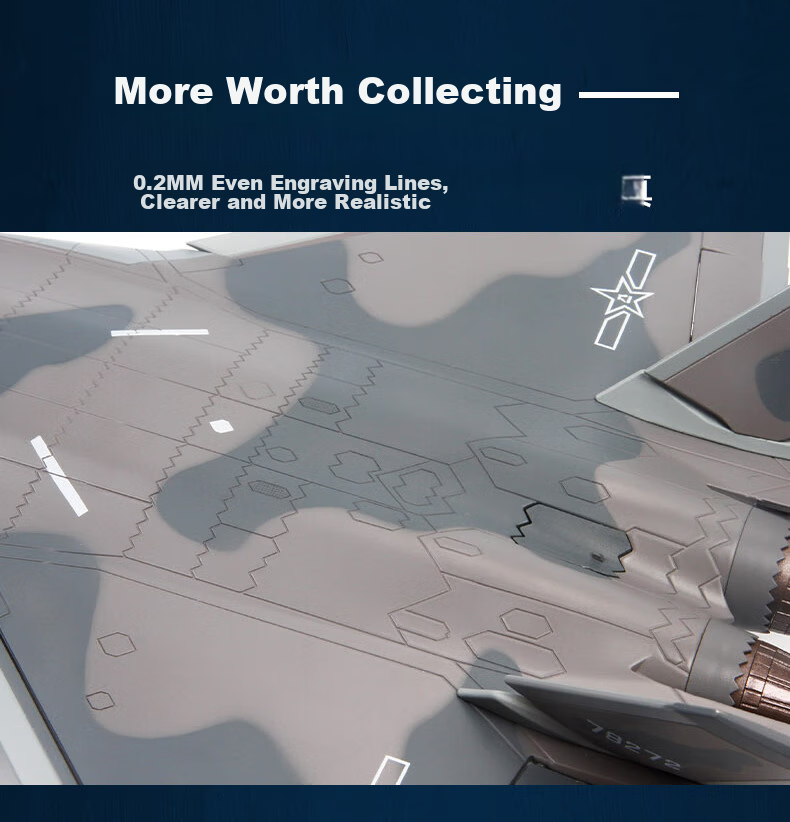 Terebo Aviation Cultural Creative Authentic 1:100 J-20 Fighter Jet Alloy Simulation Aircraft Model Airshow Veteran Commemorative 15