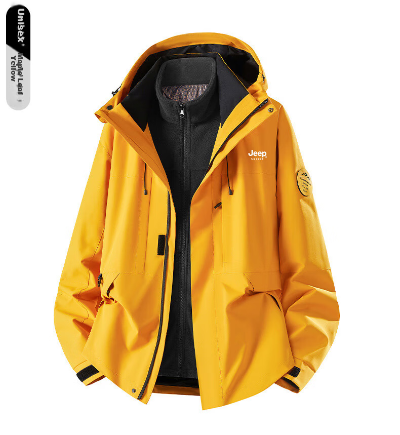 JEEP SPIRIT 2025 New Men's Outdoor Three-Protection Graphene Warm Jacket 26188 Moonlight Blue XL 17