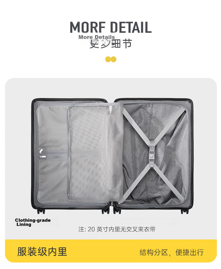 LEVEL8 Suitcase, Password Lock Luggage, for Women And Men, Check-In Travel PC Case, 26-Inch Large Capacity, Traveler Series Blue 14