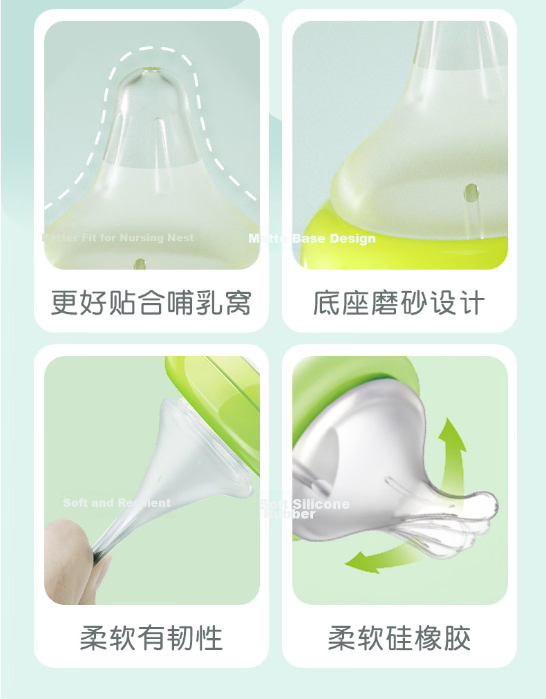 Pigeon [First Baby Bottle] Glass Wide-Neck Bottle, 80ml, SS Size Nipple, 0 Months+ 7