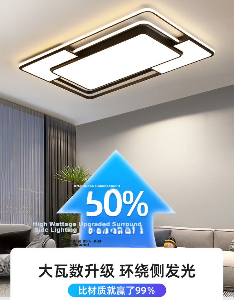 MICOE Modern Minimalist LED Ceiling Light for Living Room, Bedroom, and Dining Room with Installation Package 5