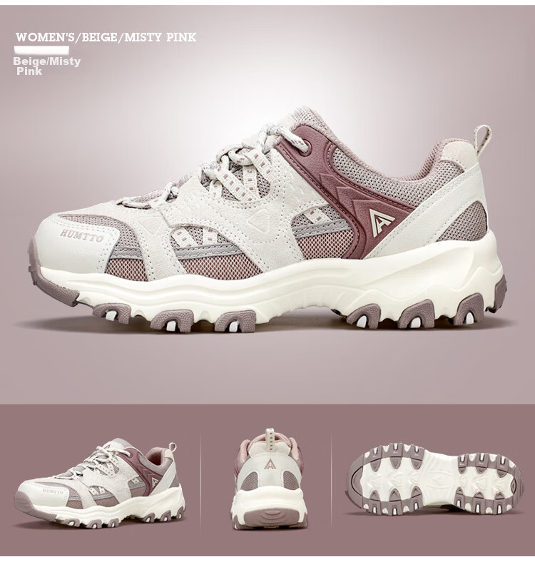 HUMTTO Outdoor Hiking Shoes for Women, Lightweight Comfortable Casual Trekking Shoes Professional Non-Slip Climbing Shoes Gray Size 36 19