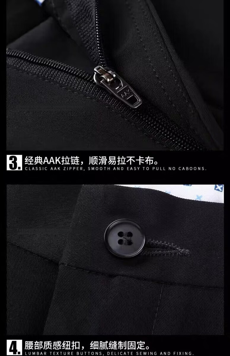 PLAYBOY Premium Men's Casual Pants Spring and Autumn Stretch Breathable Slim Fit Tapered Long Pants Summer Thin Korean Style Business Trousers 22