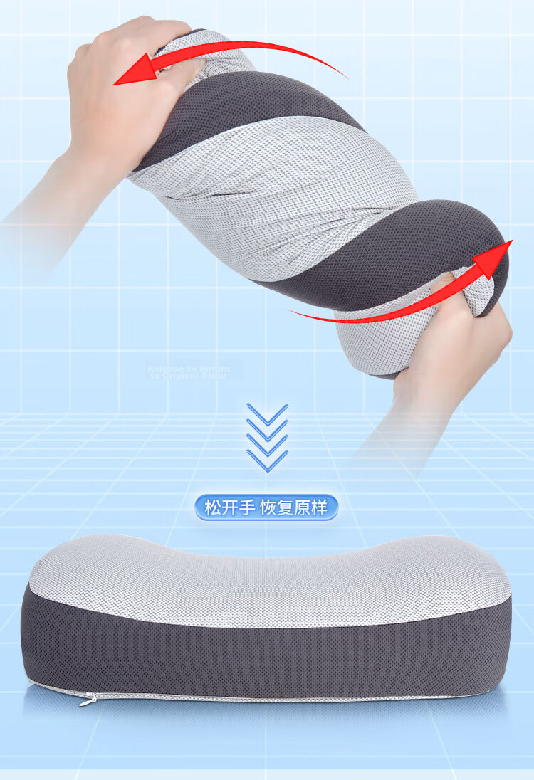 Aeromax Small Memory Foam Pillow for Office Nap, Student Lunch Break, Multifunctional Portable Sleeping Pillow Cushion Pillow 6